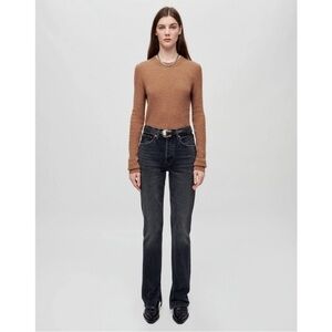 RE/DONE High Rise Skinny‎ Boot Womens washed Black jeans Size 31